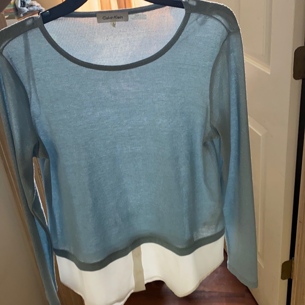 Calvin Klein blue shirt